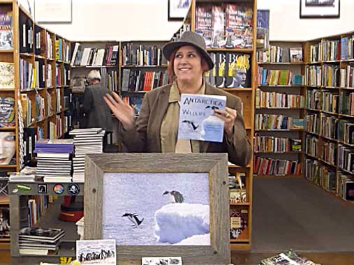 video still from Janet Kuypers interview and poem reading at Half Price Books in Austin 1/2/19