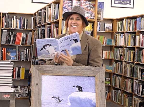 video still from Janet Kuypers interview and poem reading at Half Price Books in Austin 1/2/19