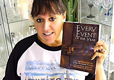 video still from Janet Kuypers reading her poem “September 11, 2001” 9/8/20 from her book “Every Event of the Year (Volume Two: July-December)”