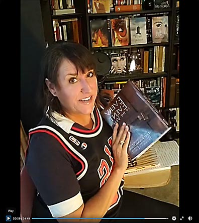 video still from Janet Kuypers reading her poetry 10/6/20 from her book “Every Event of the Year (Volume Two: July-December)” for the Cafe Gallery