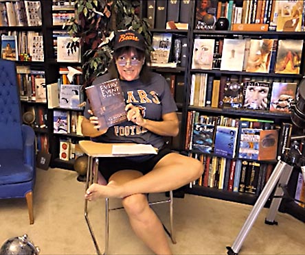 video still from Janet Kuypers reading her poetry 10/20/20 from her book “Every Event of the Year (Volume Two: July-December)” for the Cafe Gallery
