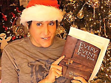 video still from Janet Kuypers reading her poetry 12/15/20 from her book “Every Event of the Year (Volume Two: July-December)” for the Cafe Gallery