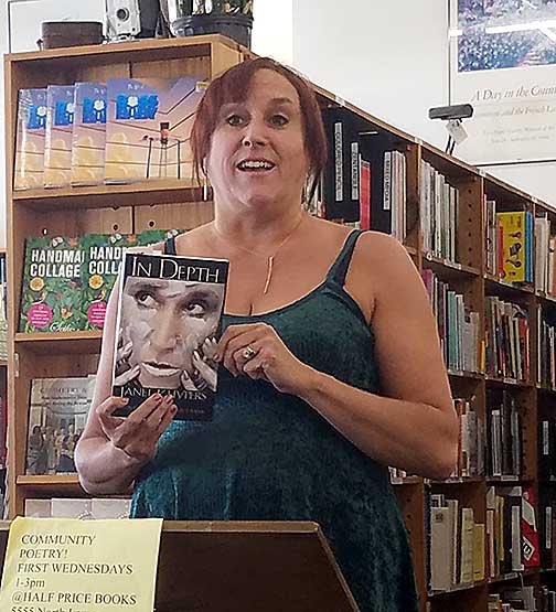 Janet with In Depth at Half price Books
