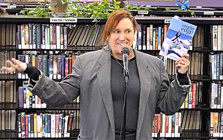 video still from Janet Kuypers at “Recycled Reads” in Austin 1/19/19