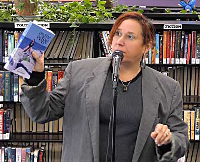 video still from Janet Kuypers at “Recycled Reads” in Austin 1/19/19