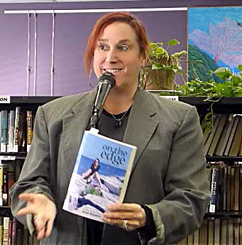 video still from Janet Kuypers at “Recycled Reads” in Austin 1/19/19