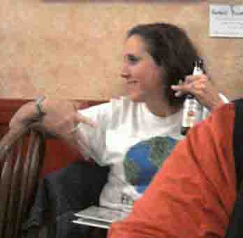 Janet at Cafe Ballou