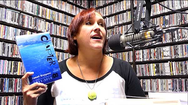 video still form Janet Kuypers interview and poem reafding on WZRD Radio 88.3 FM in Chicago 9/22/18