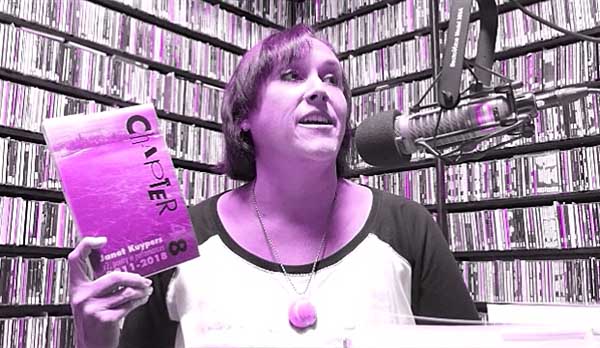 video still form Janet Kuypers interview and poem reafding on WZRD Radio 88.3 FM in Chicago 9/22/18