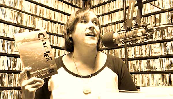 video still form Janet Kuypers interview and poem reafding on WZRD Radio 88.3 FM in Chicago 9/22/18
