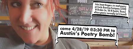 facebook timeline picture for the 2019 poetry bomb