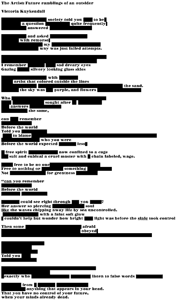 The Artist: Future ramblings of an outsider