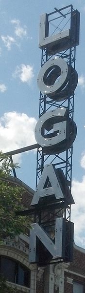 Logan Blvd upright sign, image copyright © 2012-2018 Janet Kuypers