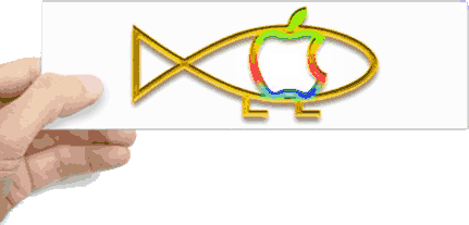 Survival of the fittest... And they use Macintosh Computers... on a darwin Mac bumper sticker