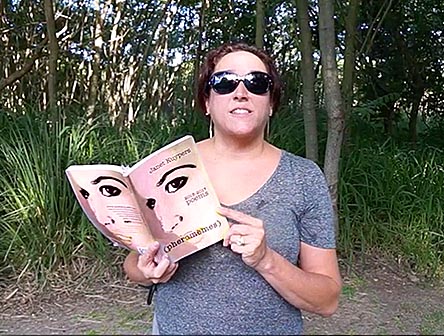 photo of Janet Kuypers from her book “(pheromemes) 2015-2017 poems” live