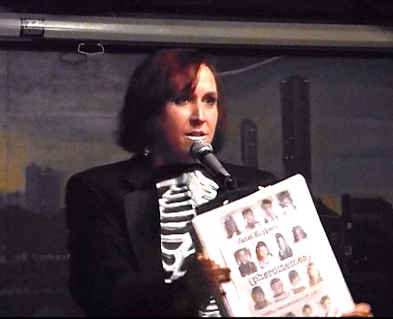 a video still of Janet Kuypers at the Gallery Cab aret 20180925