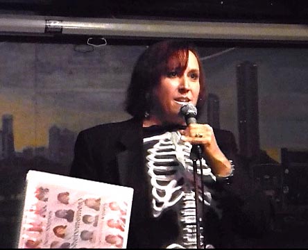 a video still of Janet Kuypers at the Gallery Cab aret 20180925