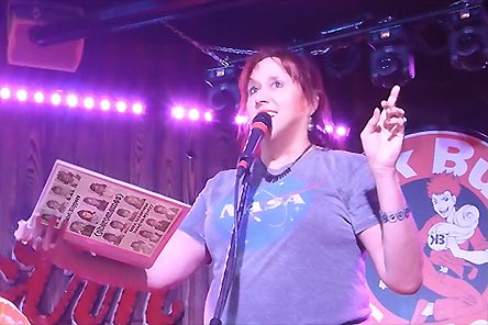 a video still of Janet Kuypers at Spoken and Heard 20190630